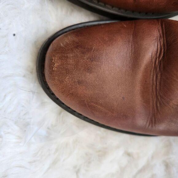 Aldos brown leather riding boots - Picture 11 of 16